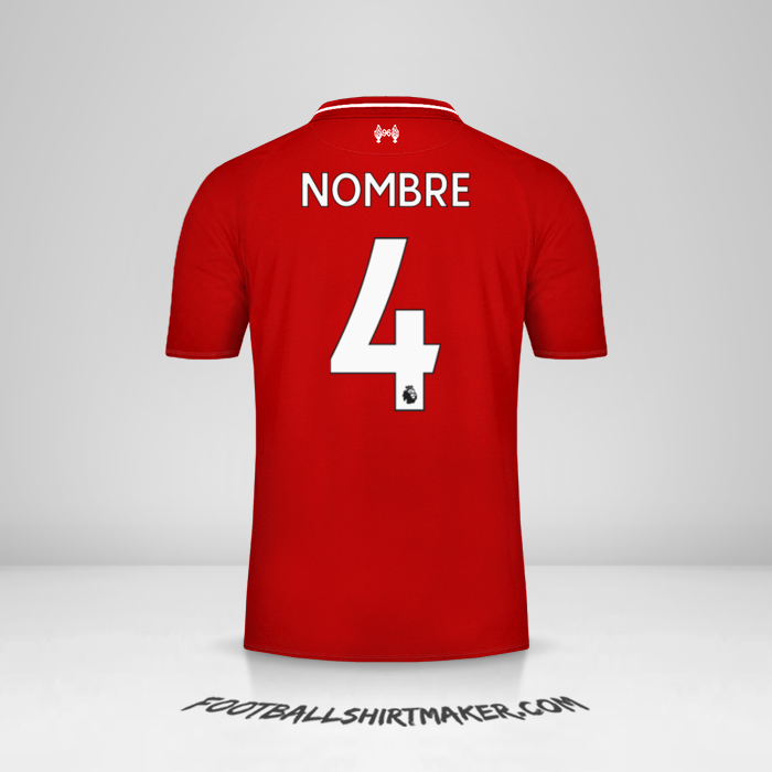 Jersey Liverpool FC 2018/19 -  nombre - 4