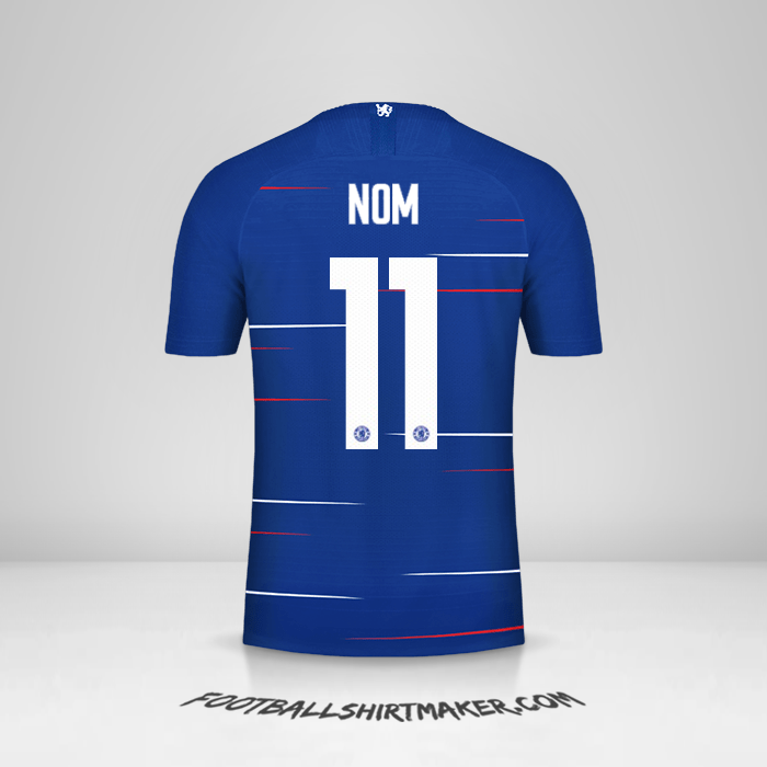 Maillot Chelsea Cup 2018/19 -  nom - 11