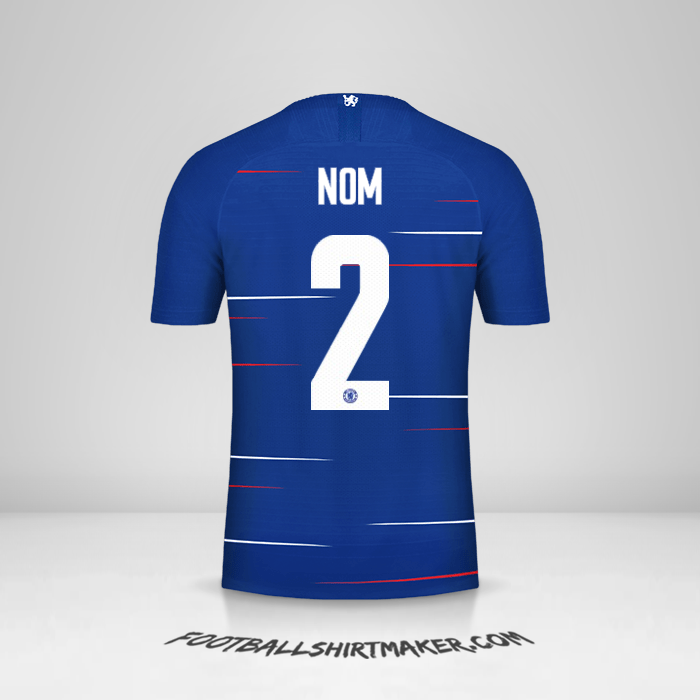 Maillot Chelsea Cup 2018/19 -  nom - 2