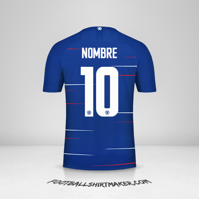 Jersey Chelsea Cup 2018/19 -  nombre - 10