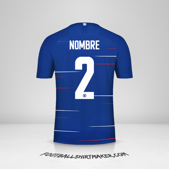 Camiseta Chelsea Cup 2018/19 -  nombre - 2