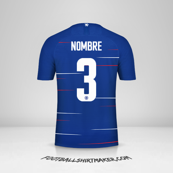 Camiseta Chelsea Cup 2018/19 -  nombre - 3