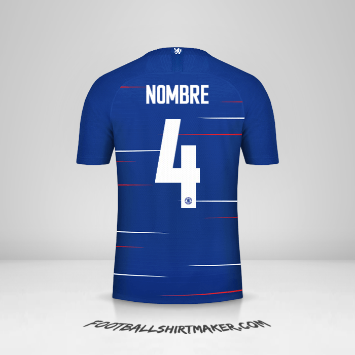 Jersey Chelsea Cup 2018/19 -  nombre - 4