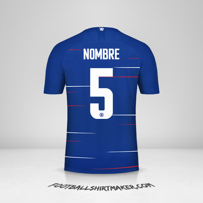 Jersey Chelsea Cup 2018/19 -  nombre - 5