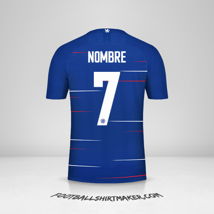 Jersey Chelsea Cup 2018/19 -  nombre - 7