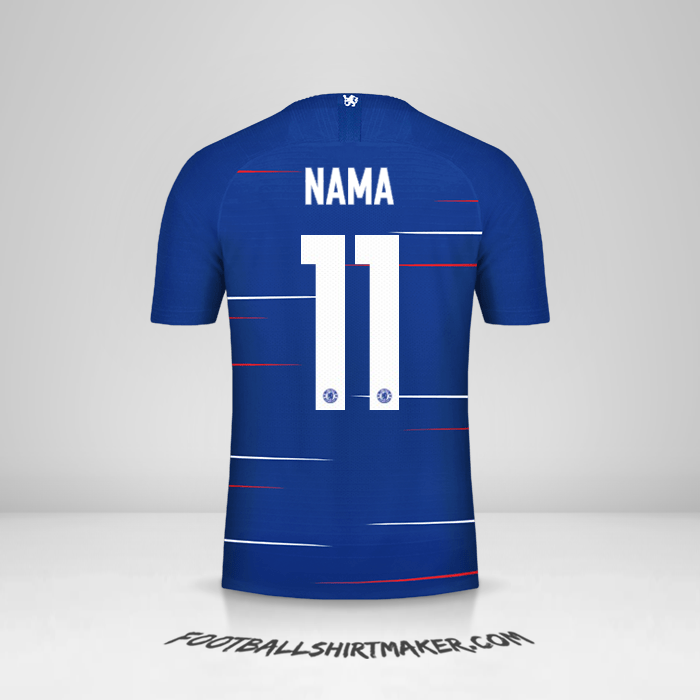 Jersey Chelsea Cup 2018/19 -  nama - 11