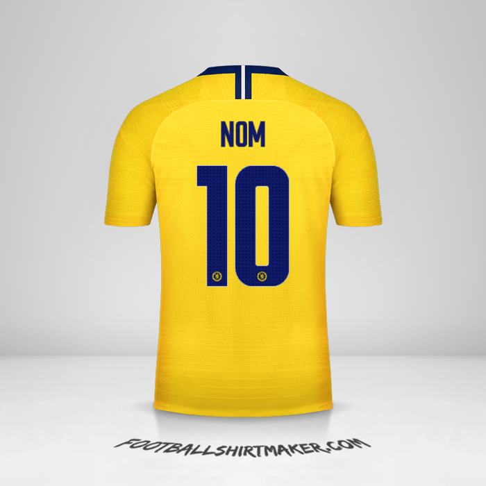 Maillot Chelsea Cup 2018/19 Extérieur -  nom - 10