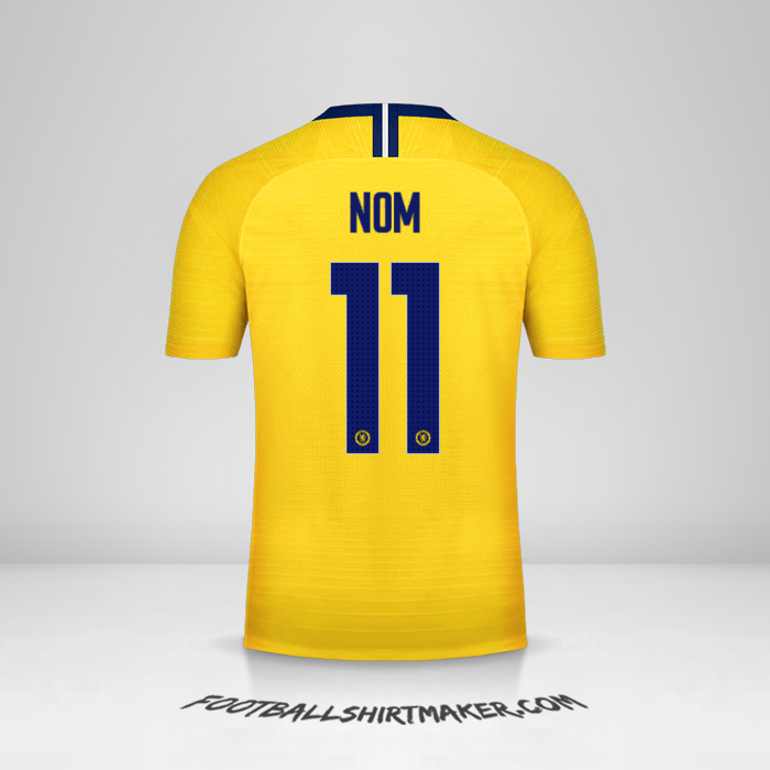 Maillot Chelsea Cup 2018/19 Extérieur -  nom - 11