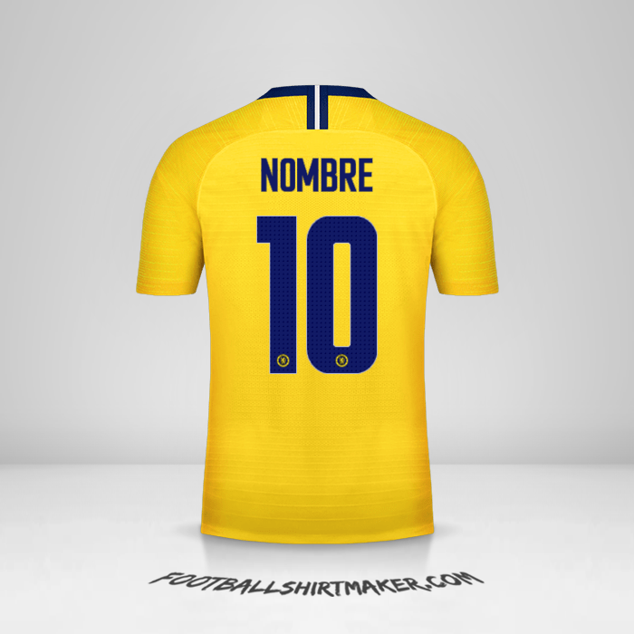 Camiseta Chelsea Cup 2018/19 Visita -  nombre - 10