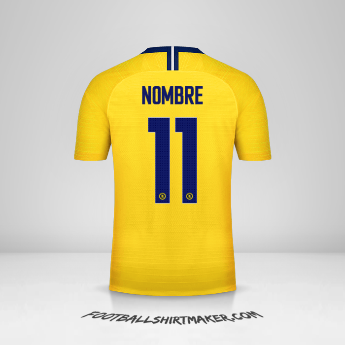 Jersey Chelsea Cup 2018/19 Visita -  nombre - 11