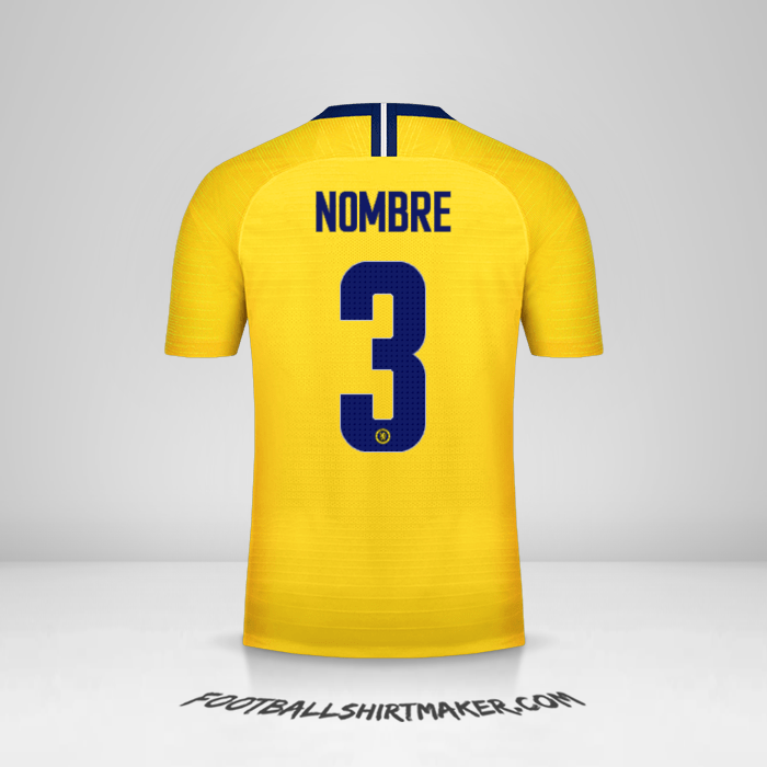 Camiseta Chelsea Cup 2018/19 Visita -  nombre - 3