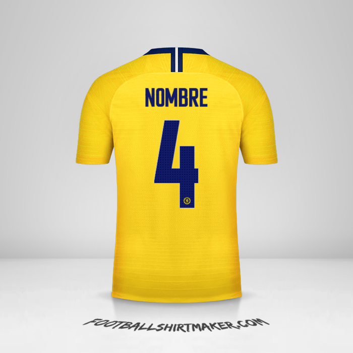 Jersey Chelsea Cup 2018/19 Visita -  nombre - 4