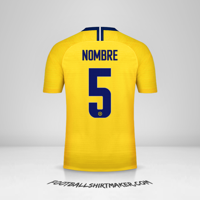 Camiseta Chelsea Cup 2018/19 Visita -  nombre - 5