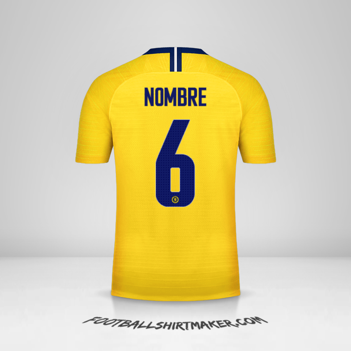 Camiseta Chelsea Cup 2018/19 Visita -  nombre - 6