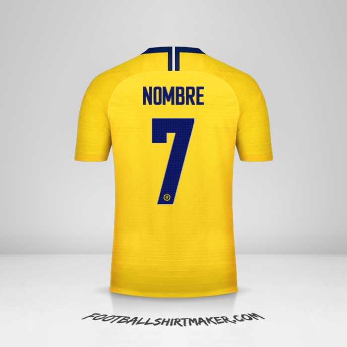 Jersey Chelsea Cup 2018/19 Visita -  nombre - 7