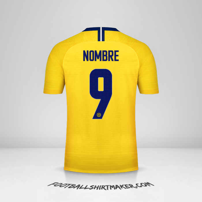Jersey Chelsea Cup 2018/19 Visita -  nombre - 9