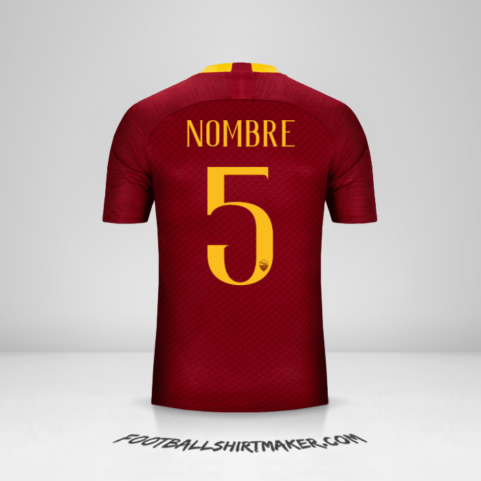 Jersey AS Roma 2018/19 -  nombre - 5