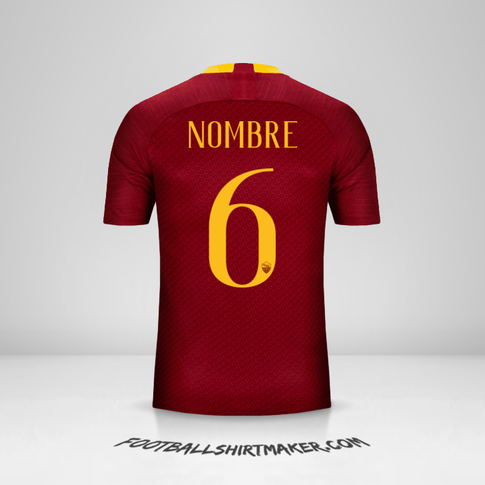 Jersey AS Roma 2018/19 -  nombre - 6