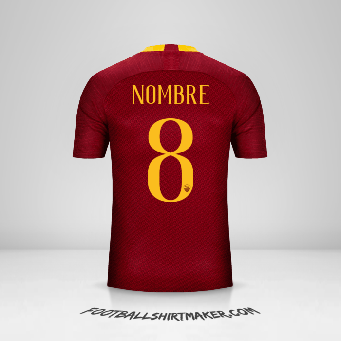 Jersey AS Roma 2018/19 -  nombre - 8