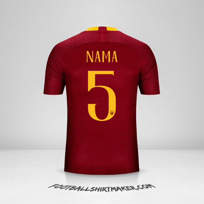 Jersey AS Roma 2018/19 -  nama - 5