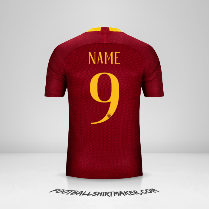Shirt AS Roma 2018/19 -  name - 9
