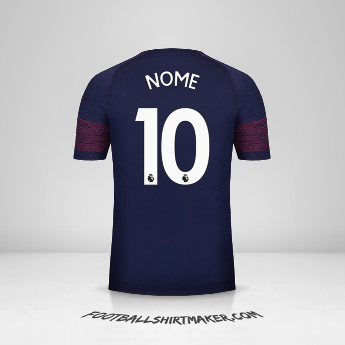 Maglia Arsenal 2018/19 Seconda -  nome - 10