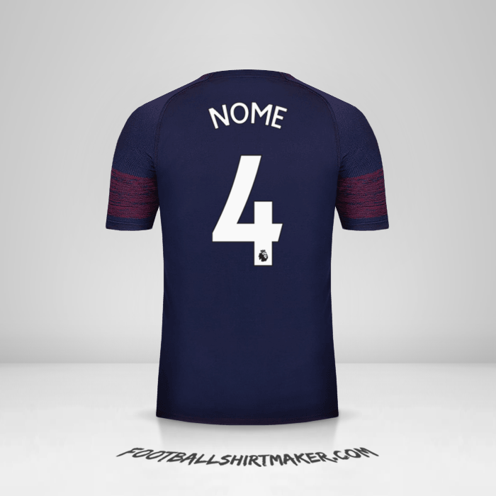 Camisa Arsenal 2018/19 Alternativa -  nome - 4