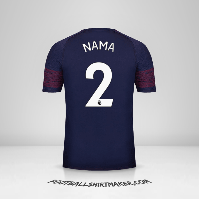 Jersey Arsenal 2018/19 Alternatif -  nama - 2