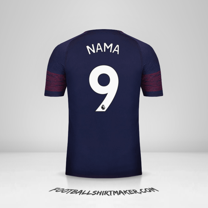 Jersey Arsenal 2018/19 Alternatif -  nama - 9