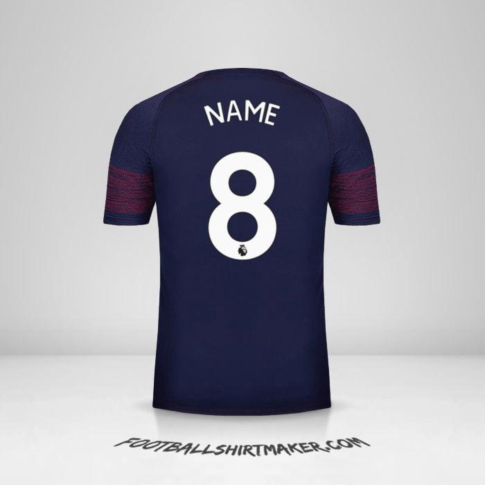 Trikot Arsenal 2018/19 Auswärts -  name - 8