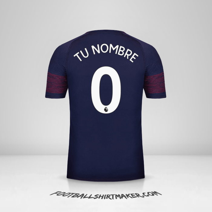 Camiseta Arsenal 2018/19 II -  tu nombre - 0