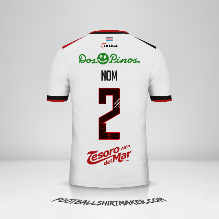 Maillot Liga Deportiva Alajuelense 2018 Extérieur -  nom - 2