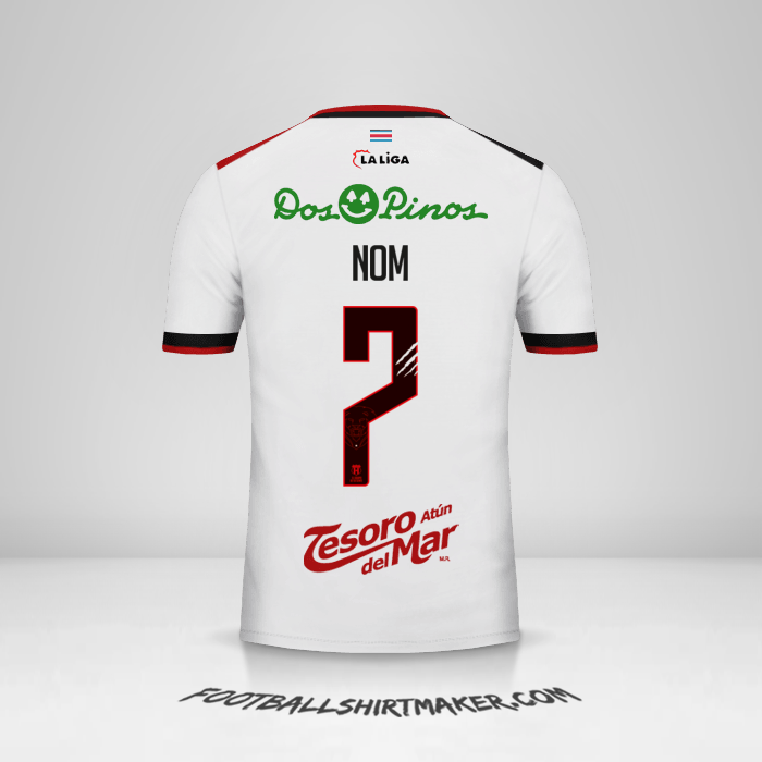 Maillot Liga Deportiva Alajuelense 2018 Extérieur -  nom - 7