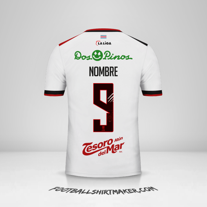 Jersey Liga Deportiva Alajuelense 2018 Visita -  nombre - 9