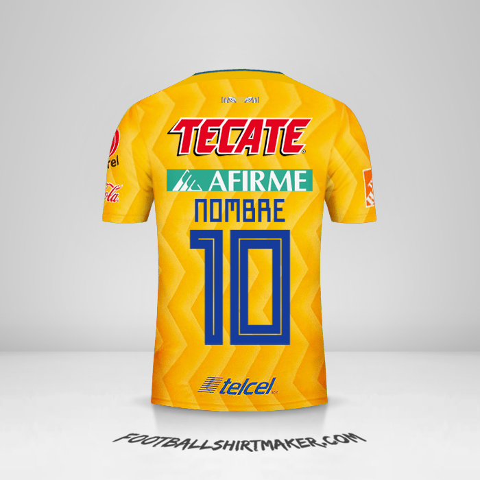 Jersey Tigres UANL 2018/19 -  nombre - 10