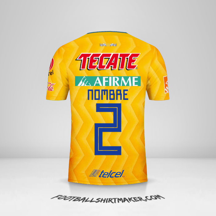 Camiseta Tigres UANL 2018/19 -  nombre - 2