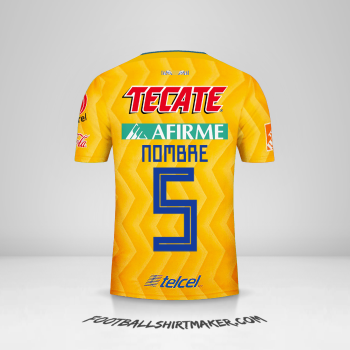Jersey Tigres UANL 2018/19 -  nombre - 5
