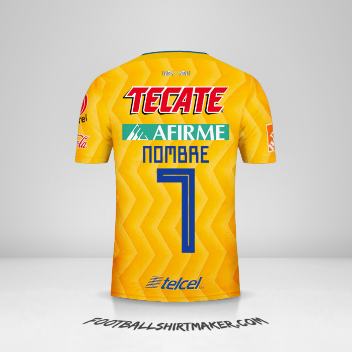 Camiseta Tigres UANL 2018/19 -  nombre - 7