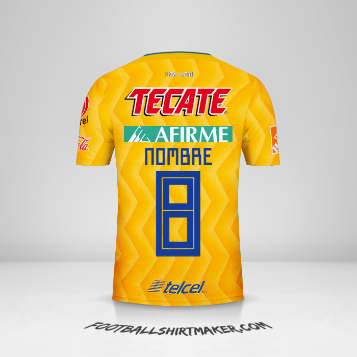 Camiseta Tigres UANL 2018/19 -  nombre - 8