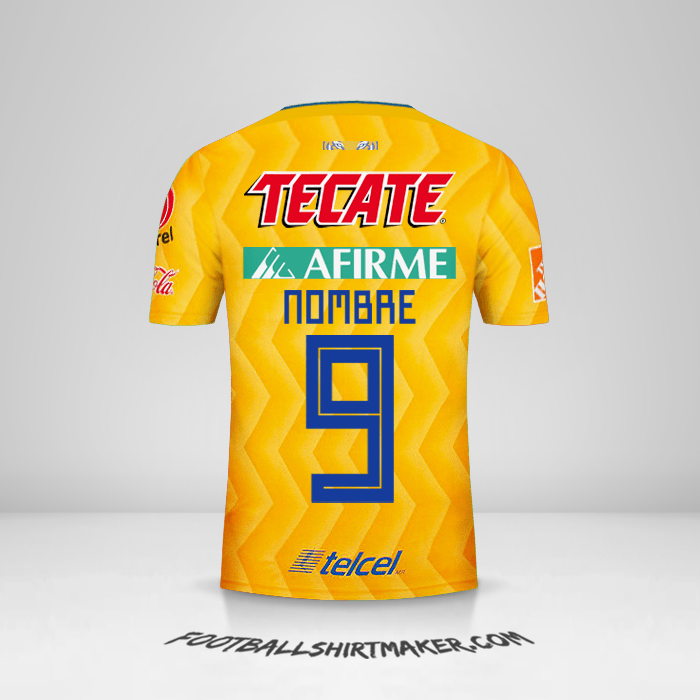 Jersey Tigres UANL 2018/19 -  nombre - 9