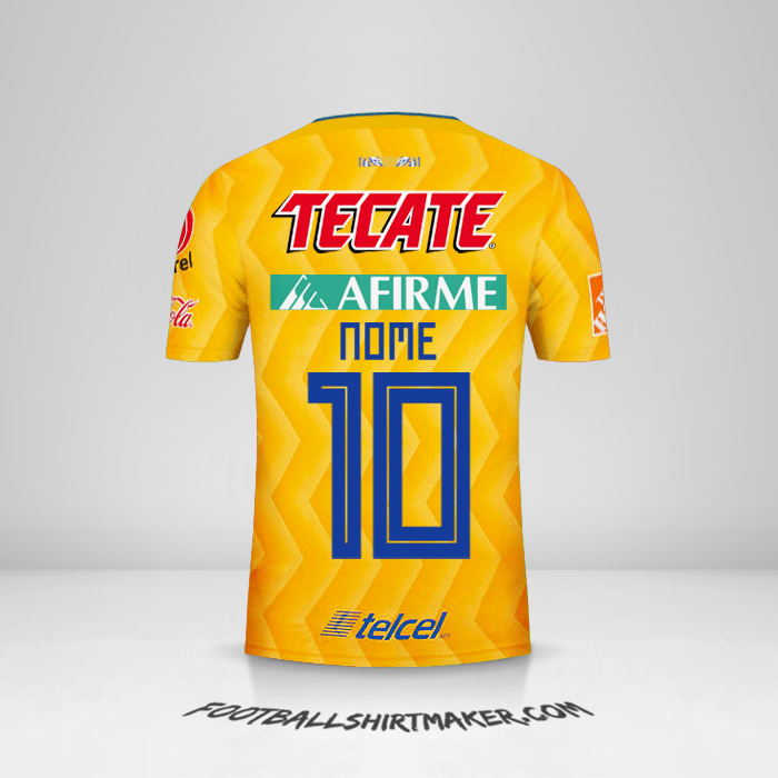 Camisa Tigres UANL 2018/19 -  nome - 10