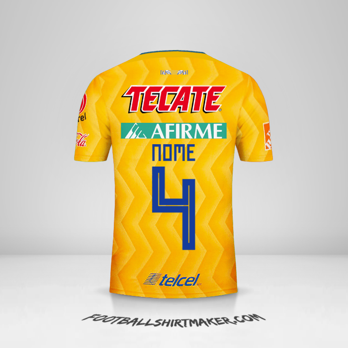 Camisa Tigres UANL 2018/19 -  nome - 4
