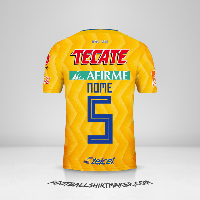 Camisa Tigres UANL 2018/19 -  nome - 5