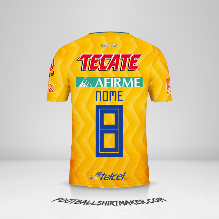 Camisola Tigres UANL 2018/19 -  nome - 8
