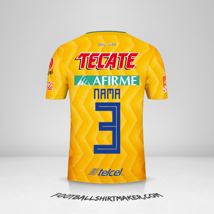 Jersey Tigres UANL 2018/19 -  nama - 3