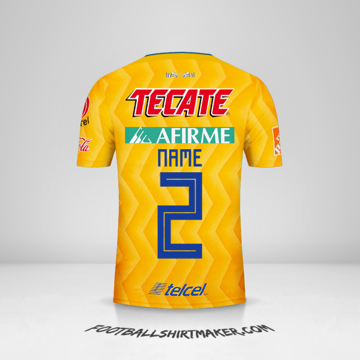 Jersey Tigres UANL 2018/19 -  name - 2