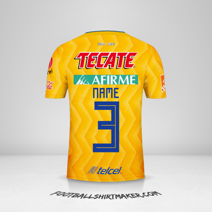 Jersey Tigres UANL 2018/19 -  name - 3