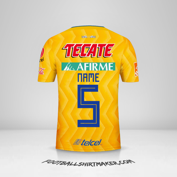 Shirt Tigres UANL 2018/19 -  name - 5