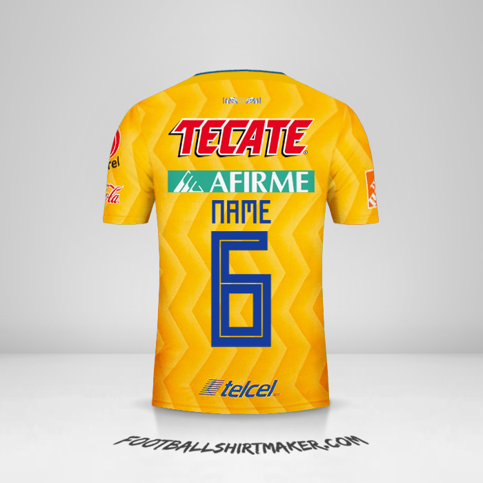Jersey Tigres UANL 2018/19 -  name - 6