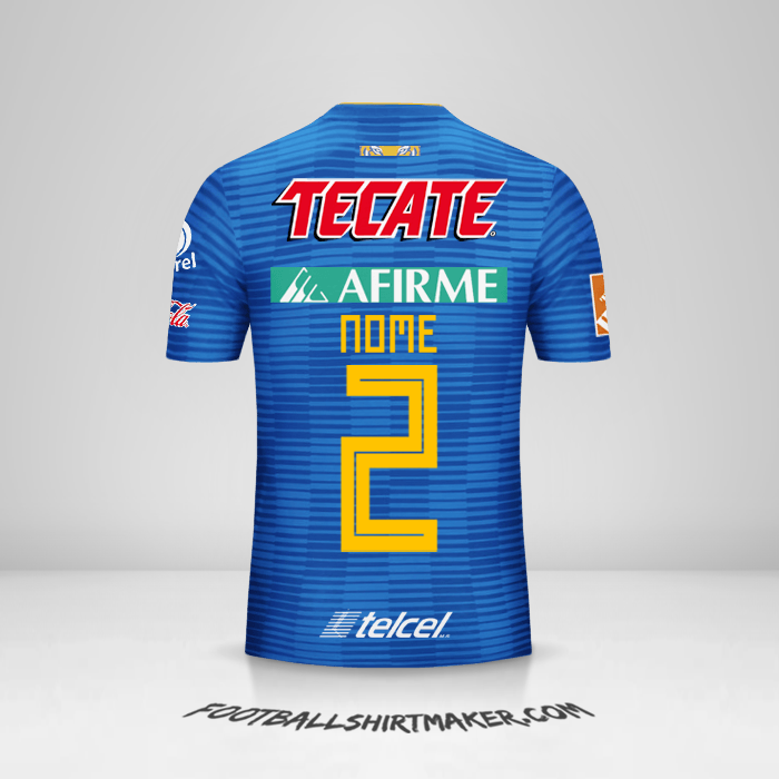 Maglia Tigres UANL 2018/19 Seconda -  nome - 2